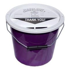Charity Money Collection Bucket 5.7 Litres