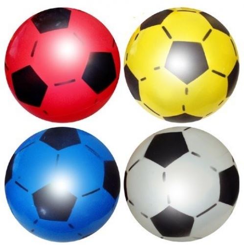 10 Uninflated Plastic Footballs 20cm