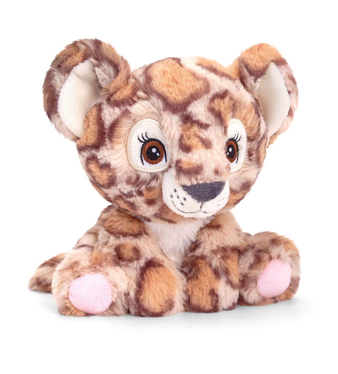 Keel Clouded Leopard Adoptable World Soft Toy (Keel Eco) 16cm