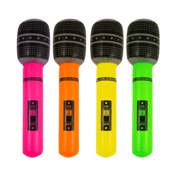 12 Inflatable Microphones 40cm