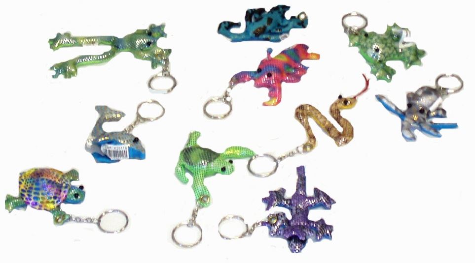 72 Sand Animal Keychains