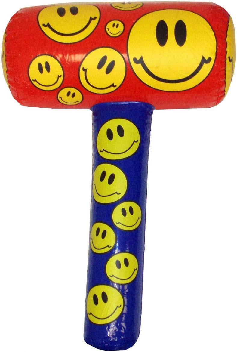 12 Inflatable Smiley Mallets 48cm