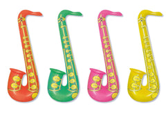 12 Inflatable Saxophones 55cm