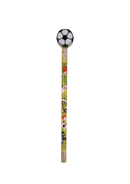 12 Football Pencils With Eraser Tops