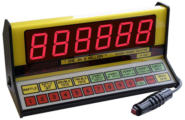 One-In-A-Million Raffle & Tote Random Number Selector