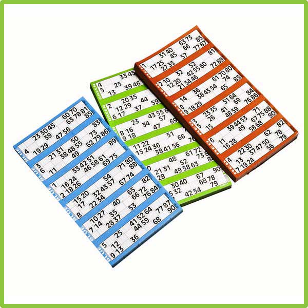 8 Pads of Bingo Single Flyers -  6 To View