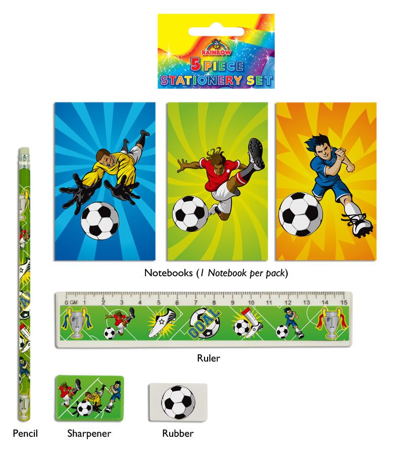 Football 5-Piece Stationery Set