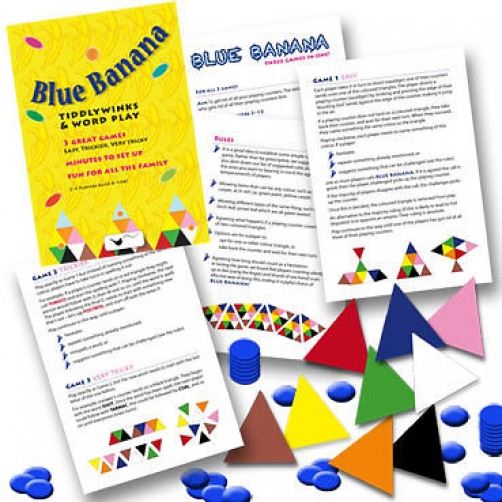 Blue Banana Tiddlywinks and Word Play Games